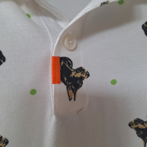 Nike Mens Slim Fit Polo All Over Doberman Print Moisture Wicking Size XXL - Picture 3 of 9